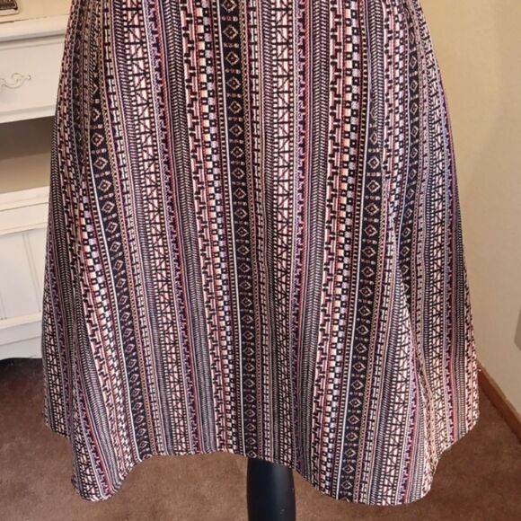 BCBGeneration Woven Fit and Flare Dress. Halter, Boho. - Picture 6 of 16